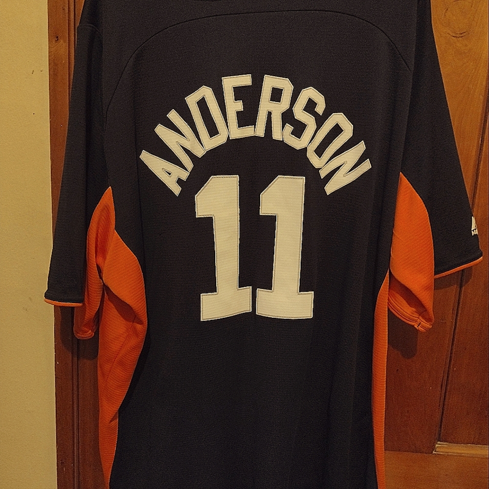 Authentic Detroit Tigers #11 Anderson Jersey 2XL
